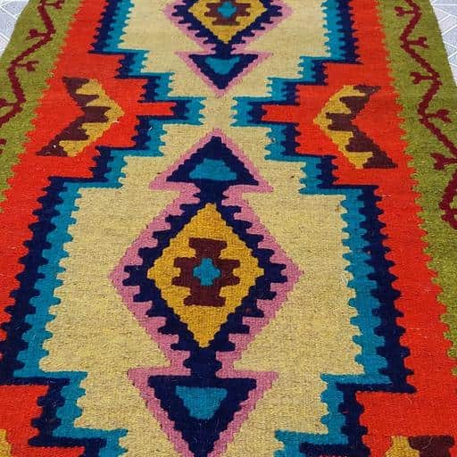 تصویر 3 از قیمت خرید گلیم پشمی دستبافت با نخ اعلا + فروش ویژه